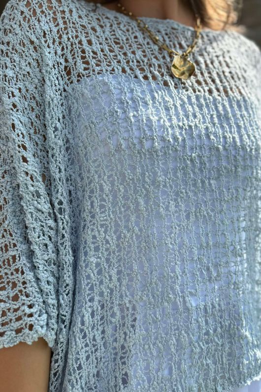 Laundry B Cloud Loose Box Knit Powder - 